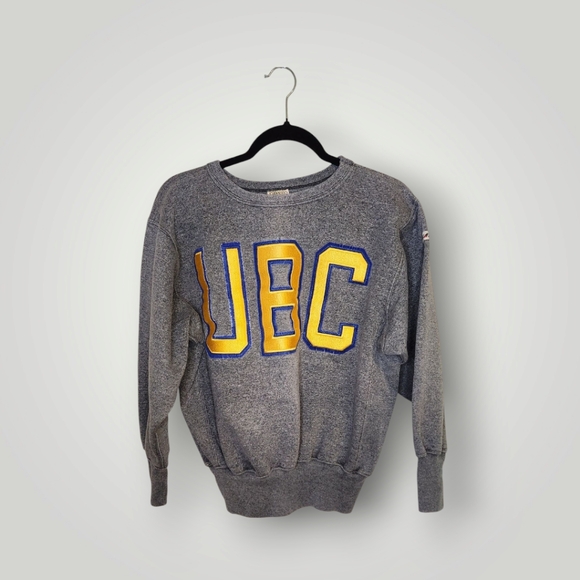 Ravens Gray UBC Sweater Sweatshirt Size M University British Columbia - Picture 10 of 15